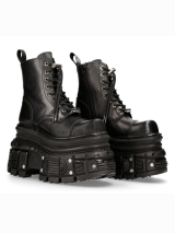 NEW ROCK / ANKLE BOOT IMPERFECT WITH LACES M-MILI083CCT-C4 厚底ブーツ