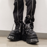 NEW ROCK / ANKLE BOOT BLACK TOWER WITH LACES［M-106-S112］厚底シューズ