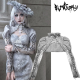 【セール】【即納】BLOOD SUPPLY / ［Rose funeral］Shoulder short jacket ジャケット（BL0089）【在庫限り】