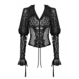 Dark in Love / Gothic sexy lace blouse ブラウス［IW092］