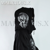 【即納】MALICIOUS.X /  Twin skull hoodie（MAL029）