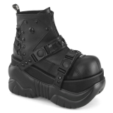【予約】DEMONIA / BOXER-60 Blk Vegan Leather［BOX60/BVL］厚底ブーツ