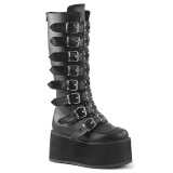 【予約】DEMONIA /  DAMNED-318 Blk Vegan Leather［DAM318/BVL］ブーツ