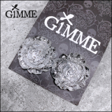 【即納】GiMME by dolly / ROSEピアスorイヤリング［シルバー］（300987）