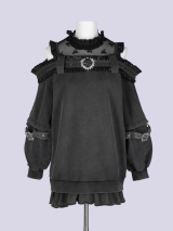 IMVAL / Highneck Off Shoulder Dress［INK］