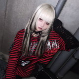 SELECT / ［PINKSPINK］パッチワーク刺繍 L/S Tシャツ［RED］