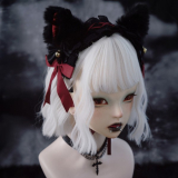 【予約】SELECT / ［Strange Sugar］ねこ耳ヘッドドレス［BK×RD］