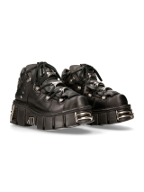 NEW ROCK / ANKLE BOOT BLACK TOWER WITH LACES［M-106-S112］厚底シューズ