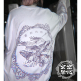 【即納】東京13零式 / Long sleeve T-shirt 狗吠［Smoky Purple］（T13-013）【在庫限り】