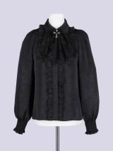 IMVAL / Classic Frill Shirt [BLK]