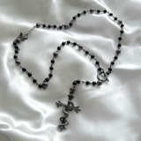 gibous×QOOZA / snake cross dark rosary