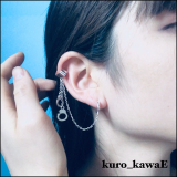 kuro_kawaE / 手錠のチェーンピアス