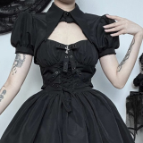 【予約】SELECT / ［WANNATHIS］ショートブラウス［BLK］