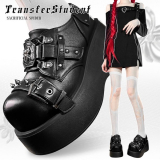 SELECT / ［TRS］Spider rivet 厚底シューズ［BLK］