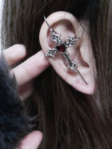 【予約】kuro_kawaE / ロザリオイヤーラップピアス