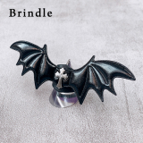 Brindle / クロスフランネル羽根付レザーリング