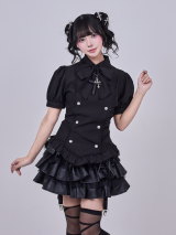 IMVAL / Napoleon Ribbon Blouse［BLK］
