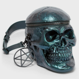 【即納】KILLSTAR / Grave Digger Skull Handbag [GREEN OIL SLICK] ハンドバッグ（KSRA008858）