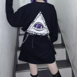 【即納】MALICIOUS.X /  Back triangle logo Long sleeve T-shirt ［black］（300769）