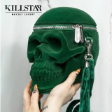 【即納】KILLSTAR Grave Digger Skull Handbag [GREEN] ハンドバッグ（KSRA003132）