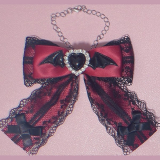 【即納】ののりぼん / デビルリボン バッグチャーム ［ダークレッド］（NON011）