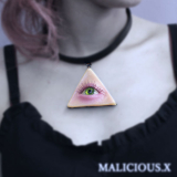 MALICIOUS.X / EYE CHOKER (SKIN + GREEN) チョーカー