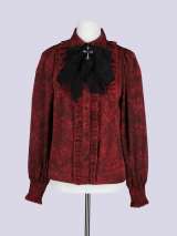IMVAL / Classic Frill Shirt [RED]
