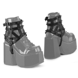 【予約】DEMONIA / DA-505 Blk Faux Leather［DA505/BVL］ブーツハーネス