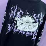 【即納】QOOZA × 日野日出志 / 「地獄小僧」ロングスリーブTシャツ (Q0038)