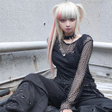 SELECT / メッシュトップス［BLK］