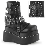 【予約】DEMONIA / BEAR-150 Blk Vegan Leather［BEAR150/BVL］厚底ブーツ