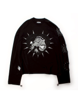 【予約】IMVAL×GALFY / Doll Dog 大萌袖 L/S TEE［BLK］