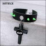 【即納】ARTRICK / Big Cross Choker ［Green］チョーカー（300688）