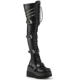 【予約】DEMONIA / SHAKER-420 Blk Stretch Vegan Leather［SHA420/BVL］ブーツ