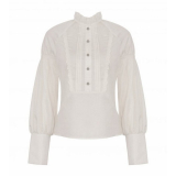 Dark in Love / Steampunk puff sleeves blouse ブラウス［IW102］