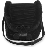 【予約】DEMONIA / HB-663 BLK FAUX SUEDE-FAUX FUR［HB-663/B］ショルダーバッグ