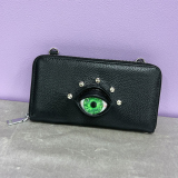 【即納】MALICIOUS.X / Eye wallet & smartphone case［Green］（MAL073）