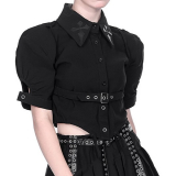 【予約】SELECT / ［YUBABY］シャツ-BLK［Light rain leatherシリーズ］