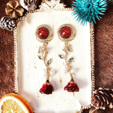 湘南マーメイド / リトルクィーンレッド［ピアス/イヤリング］