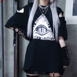 【即納】MALICIOUS.X /  Triangle logo T-shirt〔belt〕［BK］（MAL032）