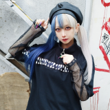【即納】MALICIOUS.X /  Creature Zip-neck Big T-shirt（MAL058）