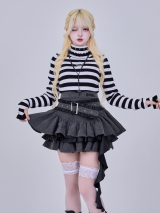 IMVAL / Layered Ruffle Belted Skirt［WASH］